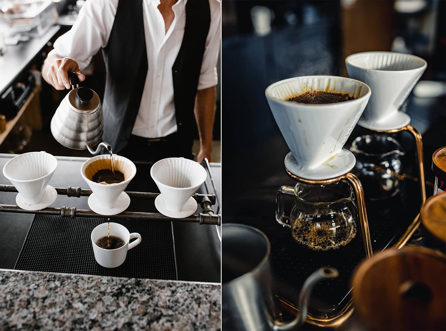 Cach pha Pour Over dung cach